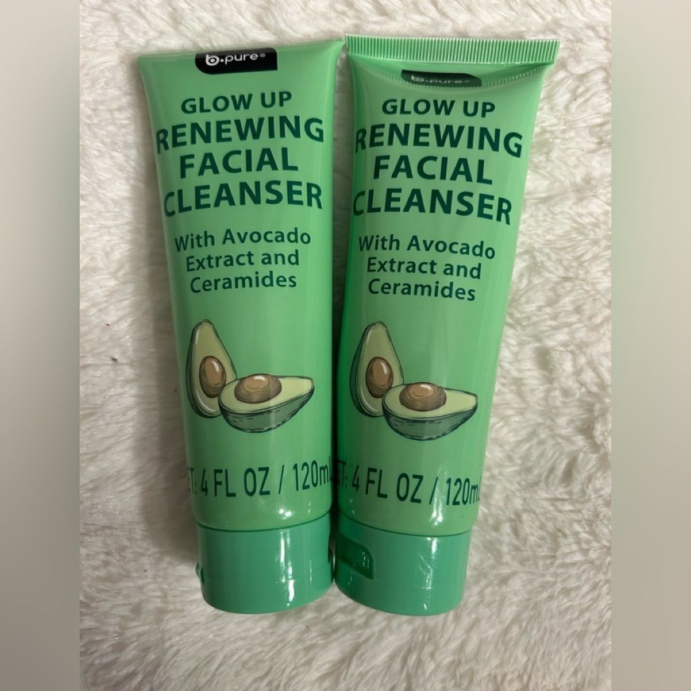 🛍️b•pure Glow Up Facial Cleanser Avocado Ceramides 4.4 FL OZ 120 ml💥 - Picture 5 of 7
